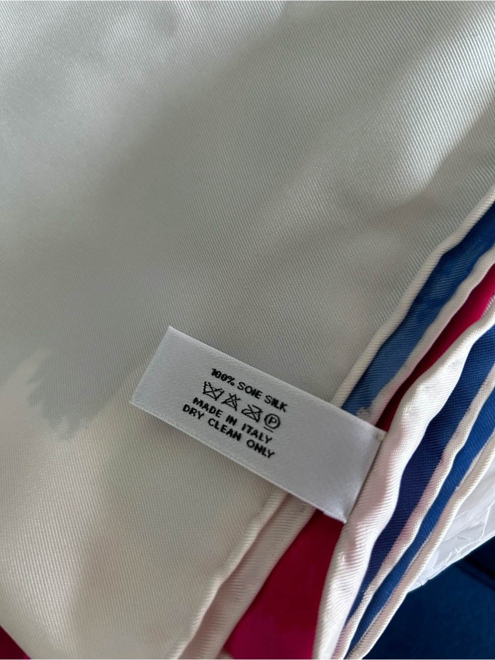 Rare Christian Dior American & French Flag Scarf - Picture 4 of 5